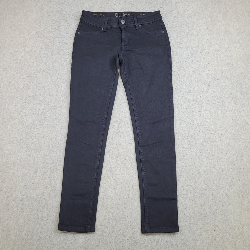DL1961 Jeans‎ Womens 26 Emma Legging Riker Black Denim Stretch 28x27 Skinny